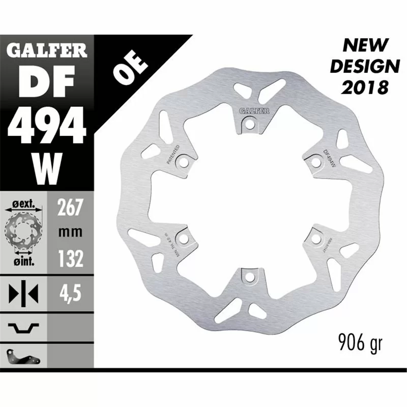 Galfer DF494W Disque De Frein Wave Fixe