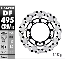Galfer DF495CRWD Brake Disc Wave Floating