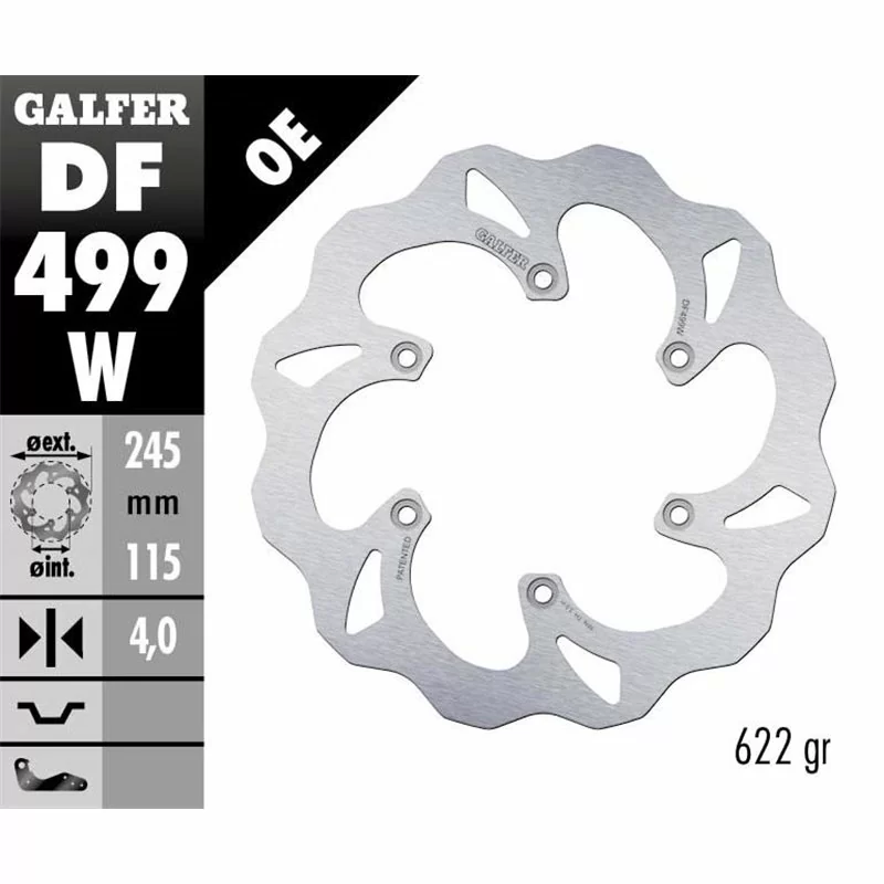 Galfer DF499W Brake Disco Wave Fixed