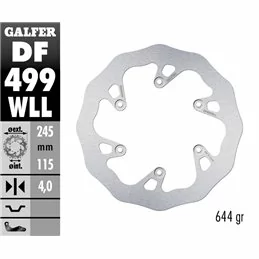 Galfer DF499WLL Brake Disco Wave Fixed