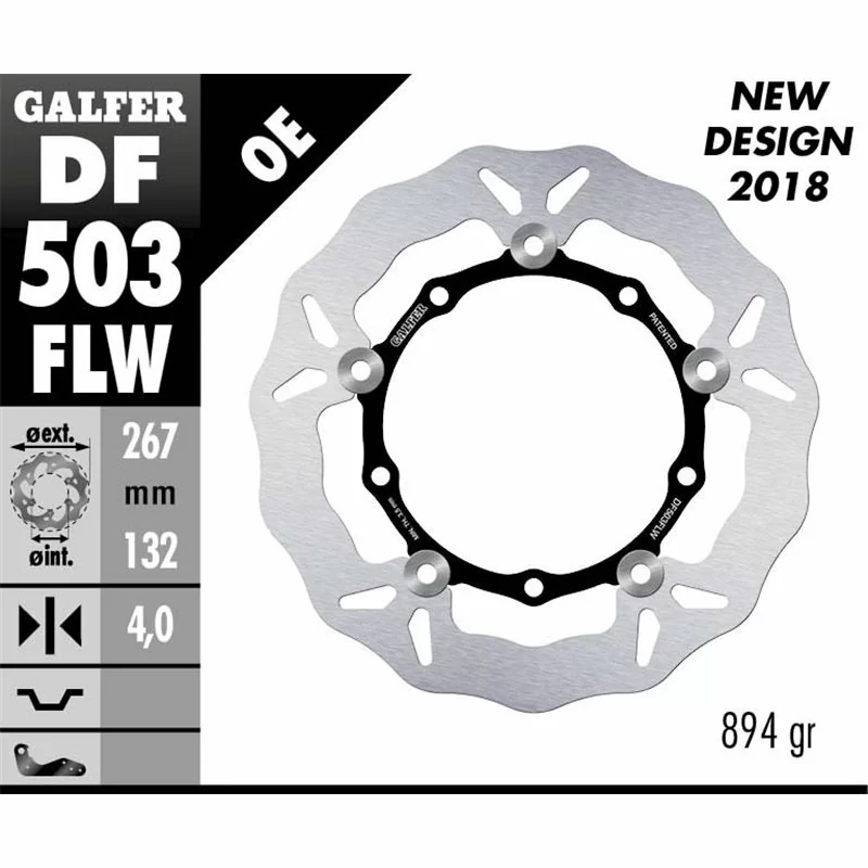 Galfer DF503FLW Brake Disc Wave Floating