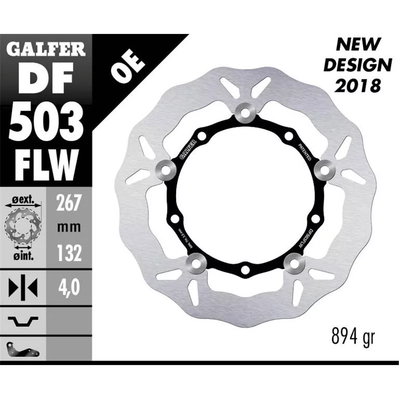Galfer DF503FLW Disco Freno Wave Flottante Galfer DF503FLW Disco Freno Wave Flottante