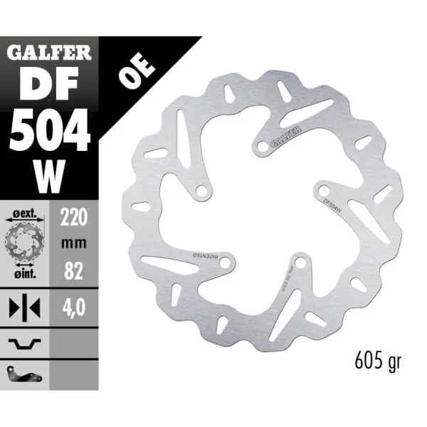 Galfer DF504W Bremsscheibe Wave Fixiert