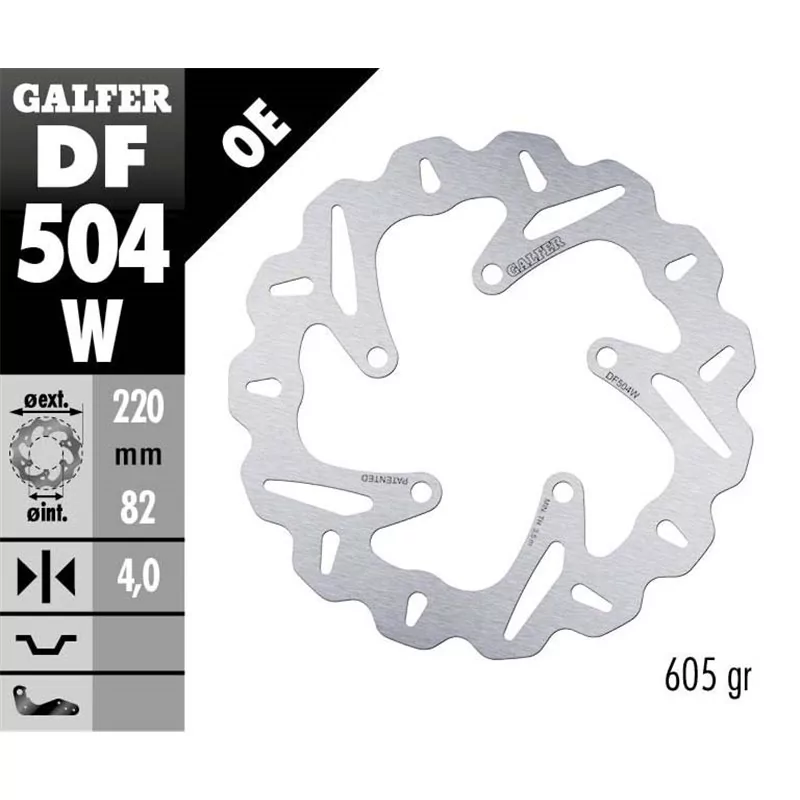 Galfer DF504W Brake Disco Wave Fixed