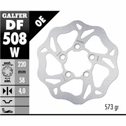 Galfer DF508W Brake Disco Wave Fixed