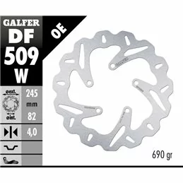 Galfer DF509W Brake Disco Wave Fixed