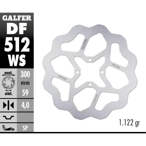 Galfer DF512WS Disco Freno Wave Fisso