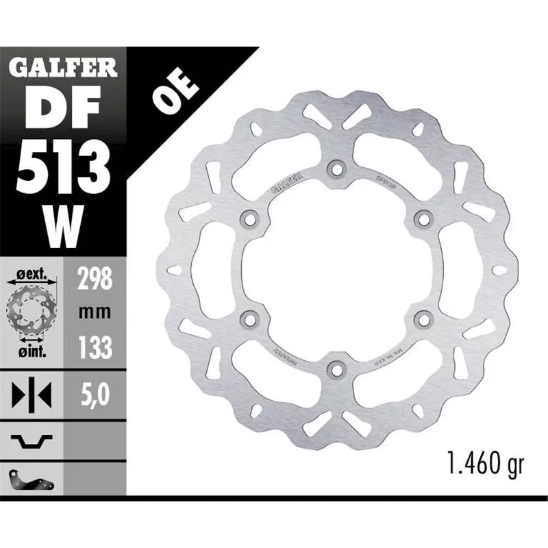 Galfer DF513W Bremsscheibe Wave Fixiert Galfer DF513W Bremsscheibe Wave Fixiert
