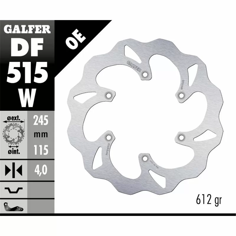 Galfer DF515W Brake Disco Wave Fixed