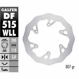 Galfer DF515WLL Brake Disco Wave Fixed