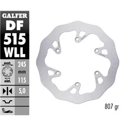 Galfer DF515WLL Brake Disco Wave Fixed