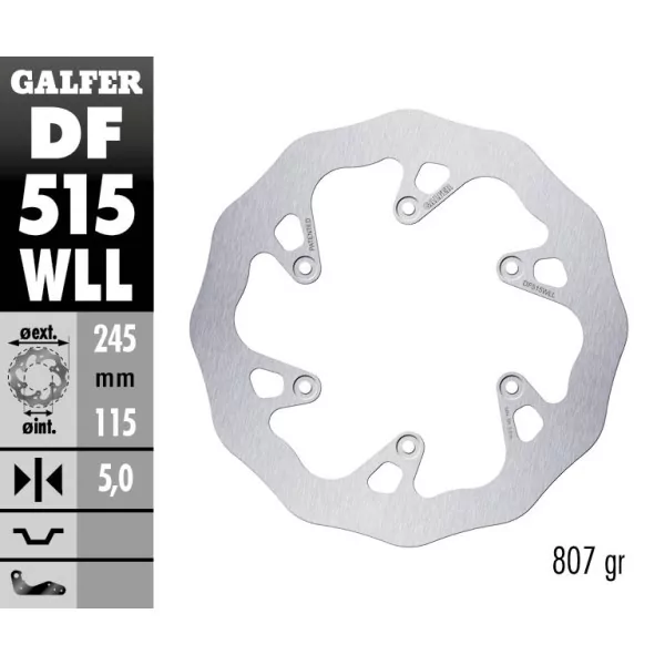 Galfer DF515WLL Bremsscheibe Wave Fixiert