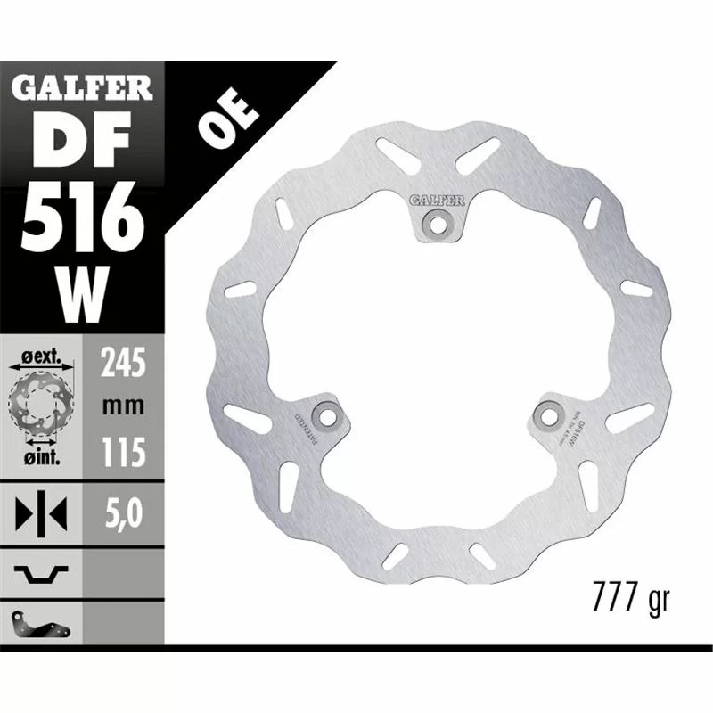 Galfer DF516W Brake Disco Wave Fixed