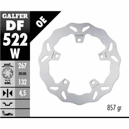 Galfer DF522W Bremsscheibe Wave Fixiert