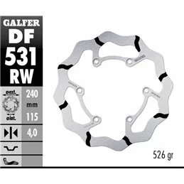 Galfer DF531RW Brake Disco Wave Fixed