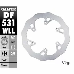 Galfer DF531WLL Brake Disco Wave Fixed