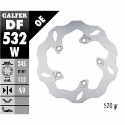Galfer DF532W Brake Disco Wave Fixed