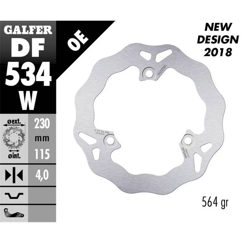 Galfer DF534W Disco De Frebo Wave Fijo Galfer DF534W Disco De Frebo Wave Fijo