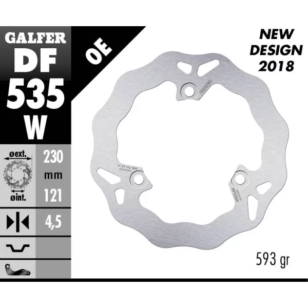 Galfer DF535W Bremsscheibe Wave Fixiert