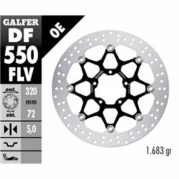 Galfer DF550FLV Brake Disc Wave Floating