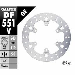 Galfer DF551V Disque De Frein Wave Fixe