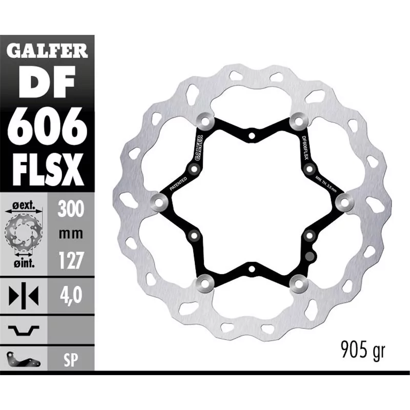 Galfer DF606FLSX Brake Disc Wave Floating Galfer DF606FLSX Brake Disc Wave Floating