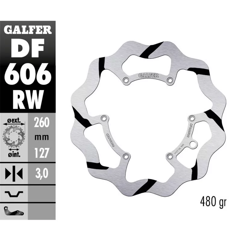 Galfer DF606RW Brake Disco Wave Fixed Galfer DF606RW Brake Disco Wave Fixed