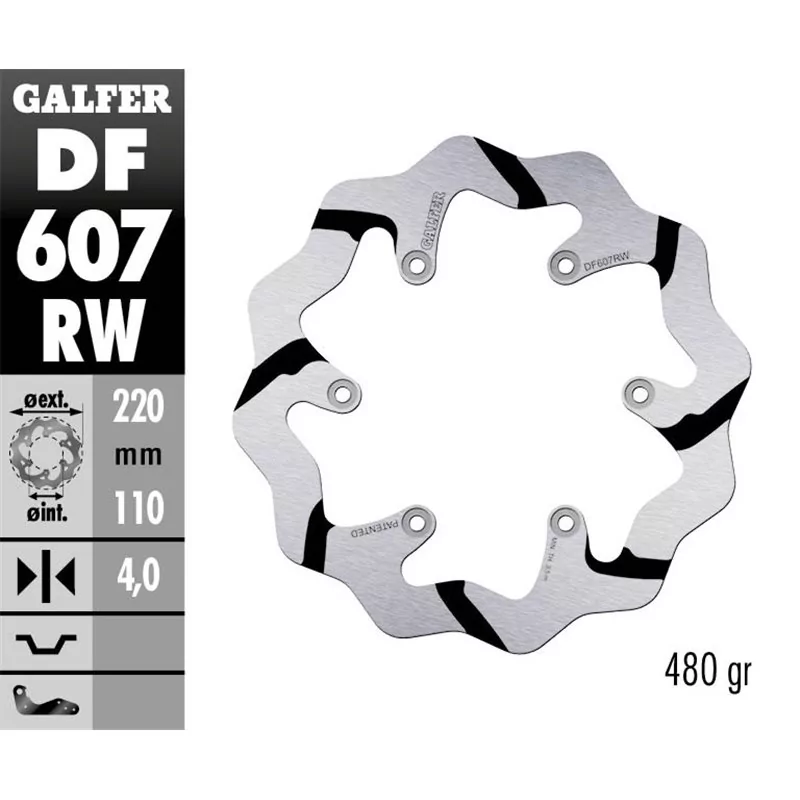 Galfer DF607RW Disco Freno Wave Fisso Galfer DF607RW Disco Freno Wave Fisso