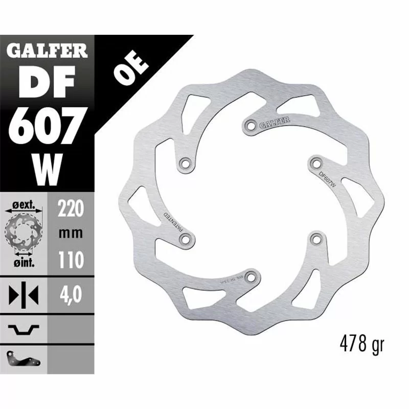 Galfer DF607W Disco Freno Wave Fisso