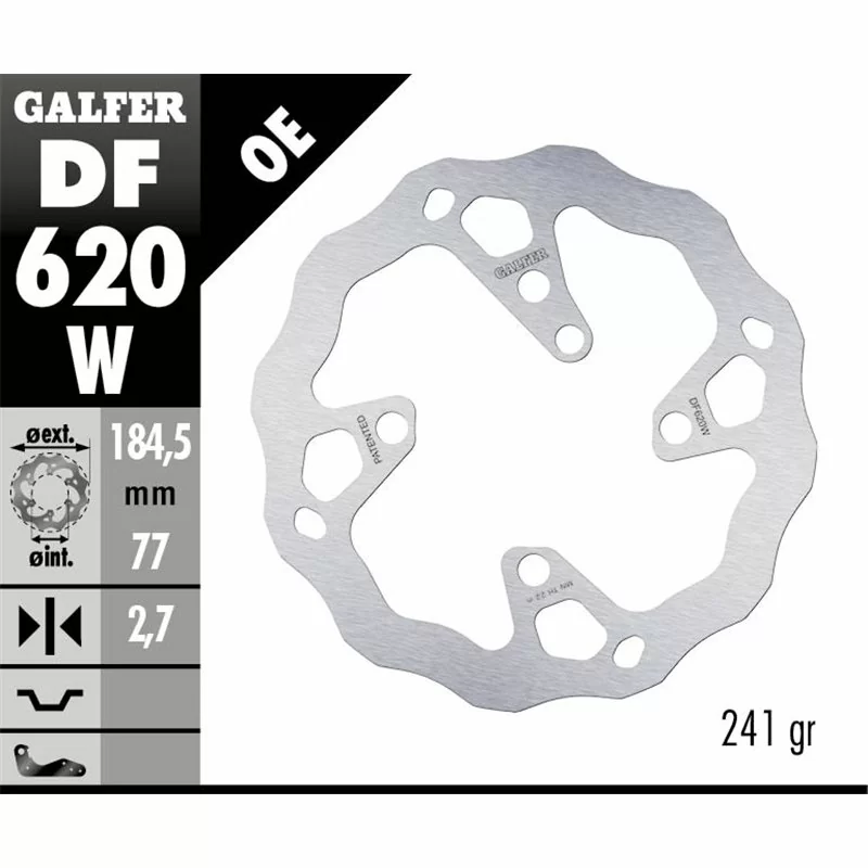 Galfer DF620W Brake Disco Wave Fixed