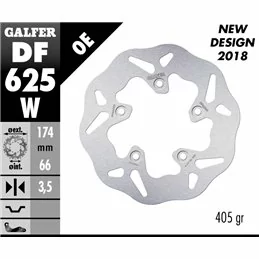 Galfer DF625W Disque De Frein Wave Fixe