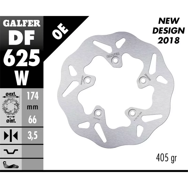 Galfer DF625W Bremsscheibe Wave Fixiert Galfer DF625W Bremsscheibe Wave Fixiert