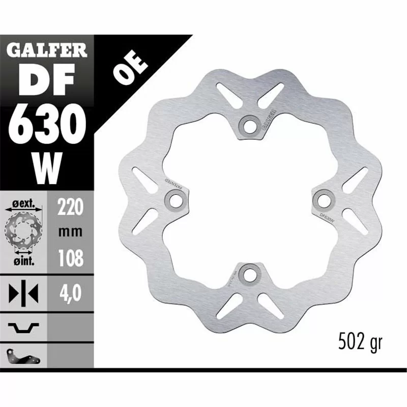 Galfer DF630W Disco De Frebo Wave Fijo