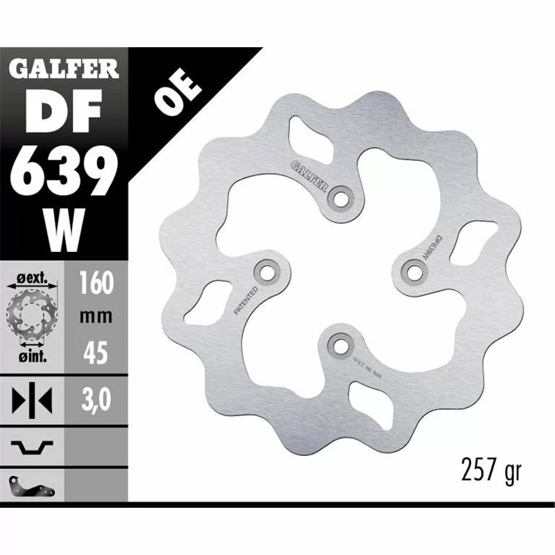 Galfer DF639W Disco De Frebo Wave Fijo
