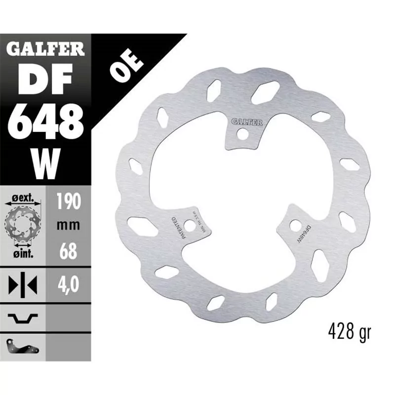 Galfer DF648W Disco Freno Wave Fisso