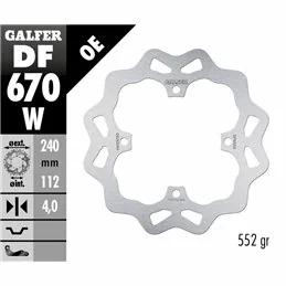 Galfer DF670W Disque De Frein Wave Fixe