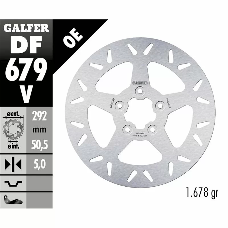 Galfer DF679V Brake Disco Wave Fixed