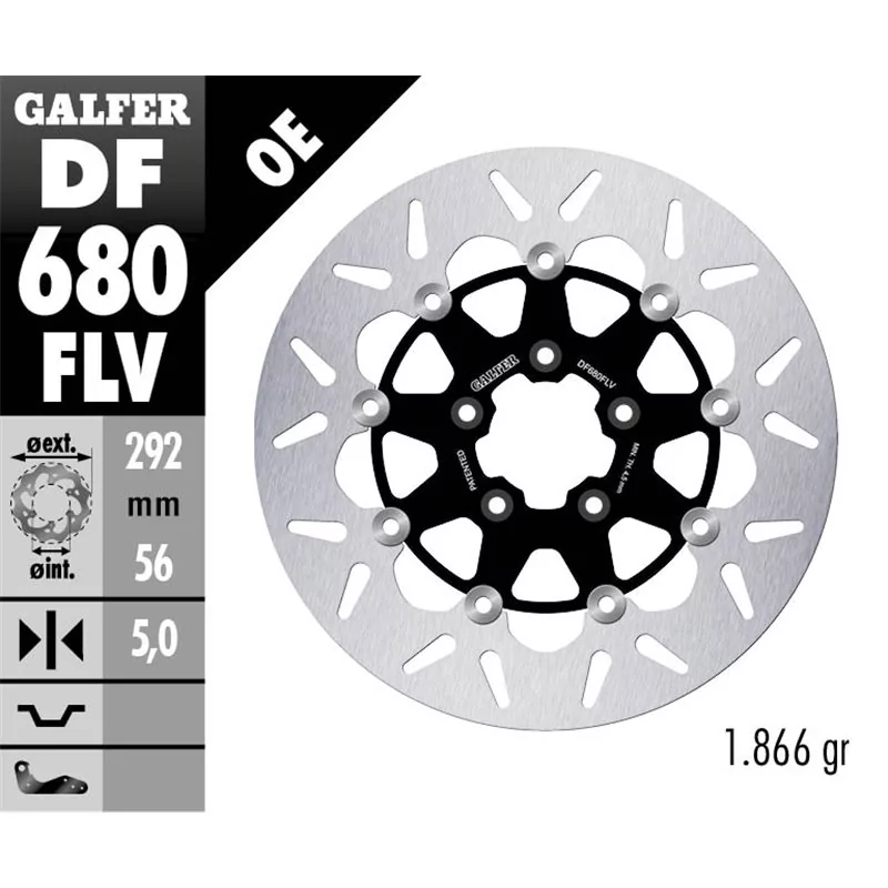 Galfer DF680FLV Disco de Freno Wave Flotante Galfer DF680FLV Disco de Freno Wave Flotante