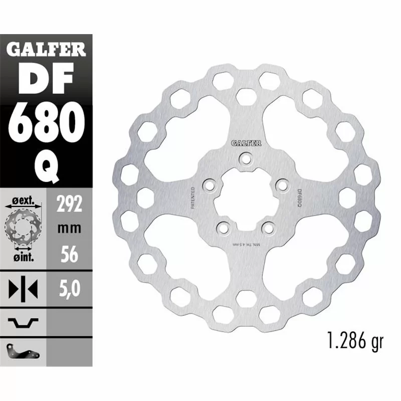 Galfer DF680Q Disque De Frein Wave Fixe