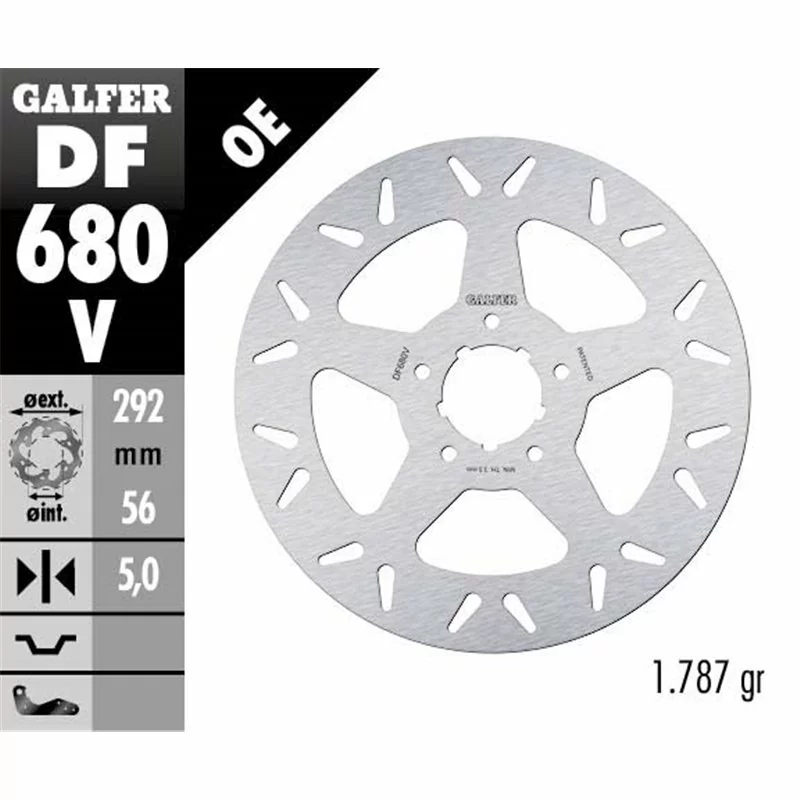 Galfer DF680V Brake Disco Wave Fixed