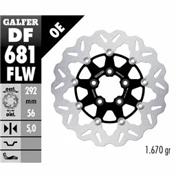 Galfer DF681FLW Brake Disc Wave Floating