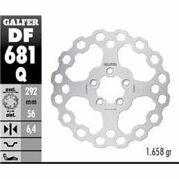 Galfer DF681Q Brake Disco Wave Fixed