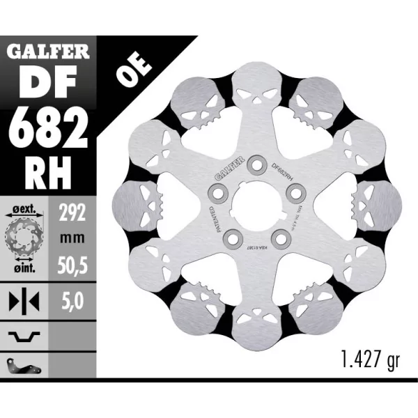 Galfer DF682RH Bremsscheibe Wave Fixiert
