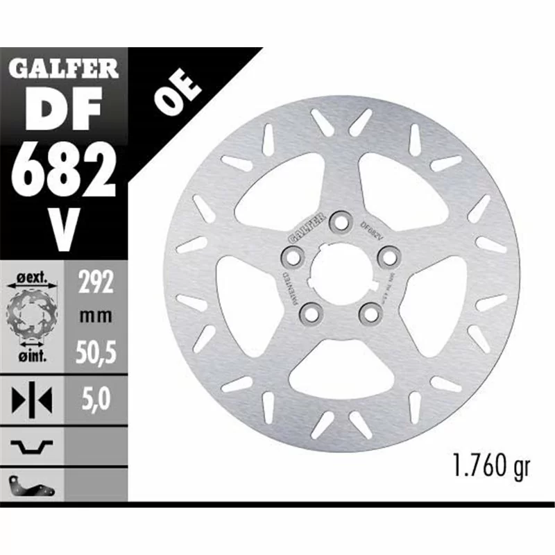 Galfer DF682V Brake Disco Wave Fixed