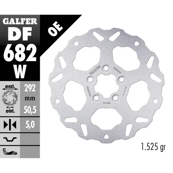 Galfer DF682W Brake Disc Wave Fixed