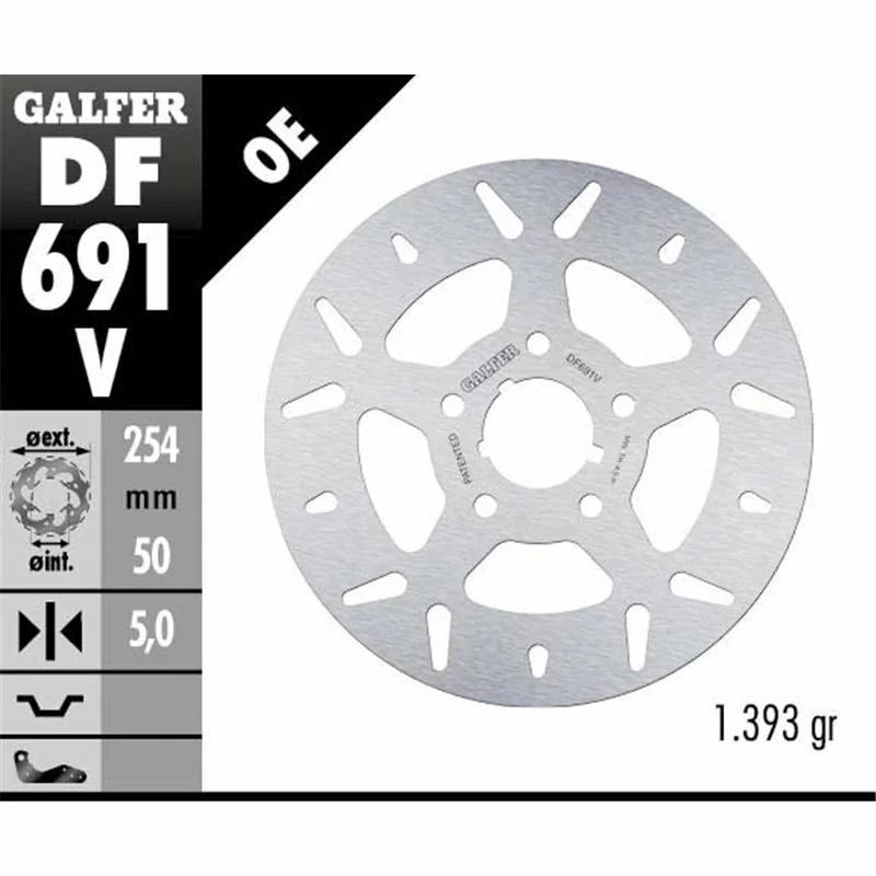 Galfer DF691V Brake Disco Wave Fixed