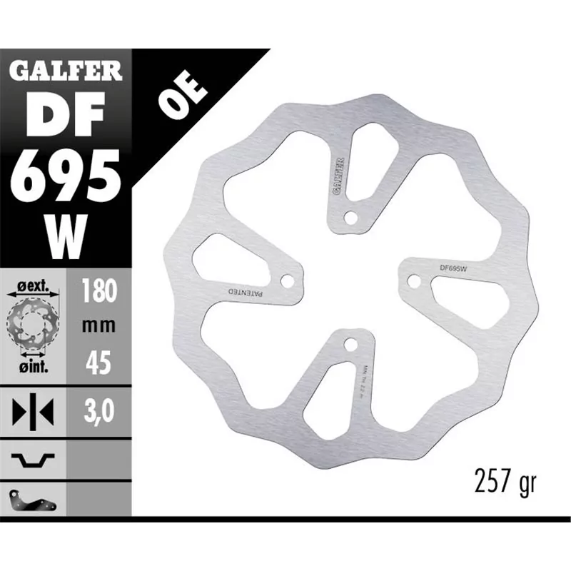 Galfer DF695W Brake Disco Wave Fixed