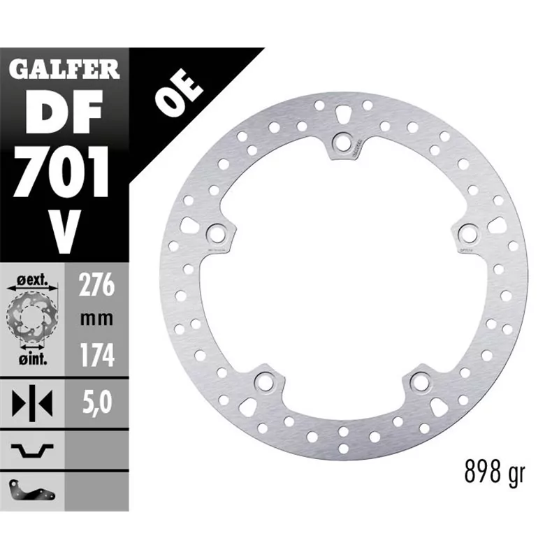 Galfer DF701V Disque De Frein Wave Fixe Galfer DF701V Disque De Frein Wave Fixe
