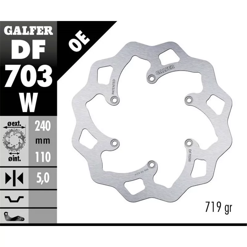 Galfer DF703W Disco De Frebo Wave Fijo Galfer DF703W Disco De Frebo Wave Fijo