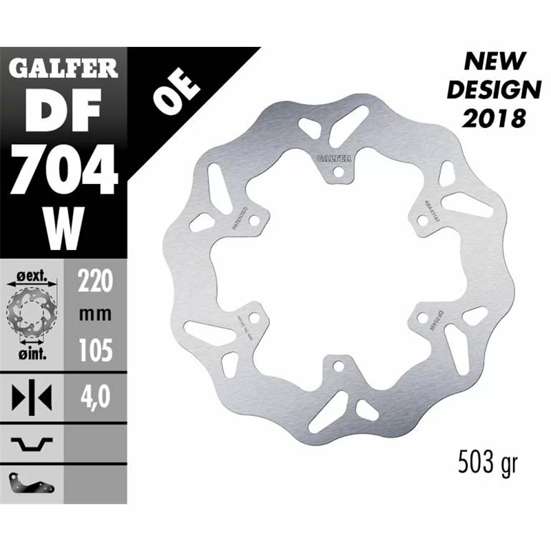 Galfer DF704W Brake Disco Wave Fixed